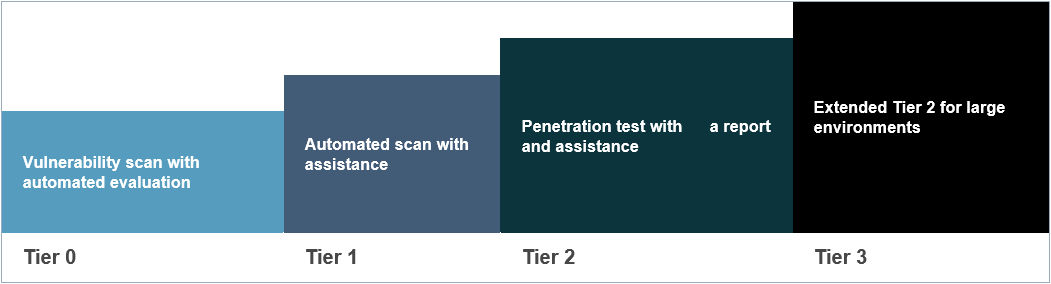Penetration testing tiers