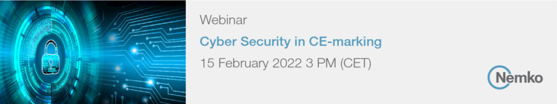 Cyber Security in CE marking webinar