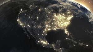 Nordamerika aus dem Weltraum