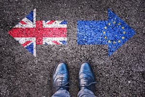 Brexit UK EU Arrows shoes
