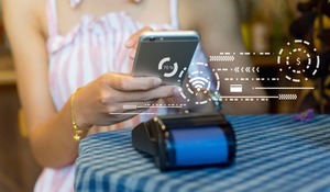 Smart pay illustration, cyber security product safety